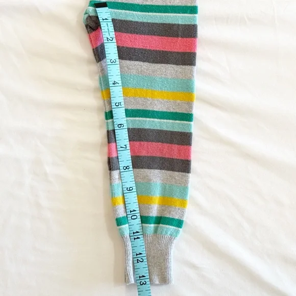 Cherokee EUC 2012 Gray and Mulitcolor Stripe Knit Leggings Size 3T - Picture 8 of 9